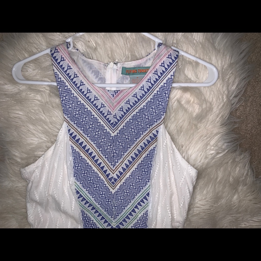 White dress with design